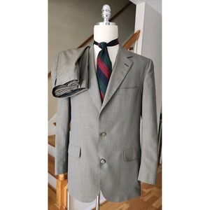 Vtg Brooks Brothers Wool 3 Roll 2 Sack Suit Ivy Style  Sz 42L Pant 37Wx30